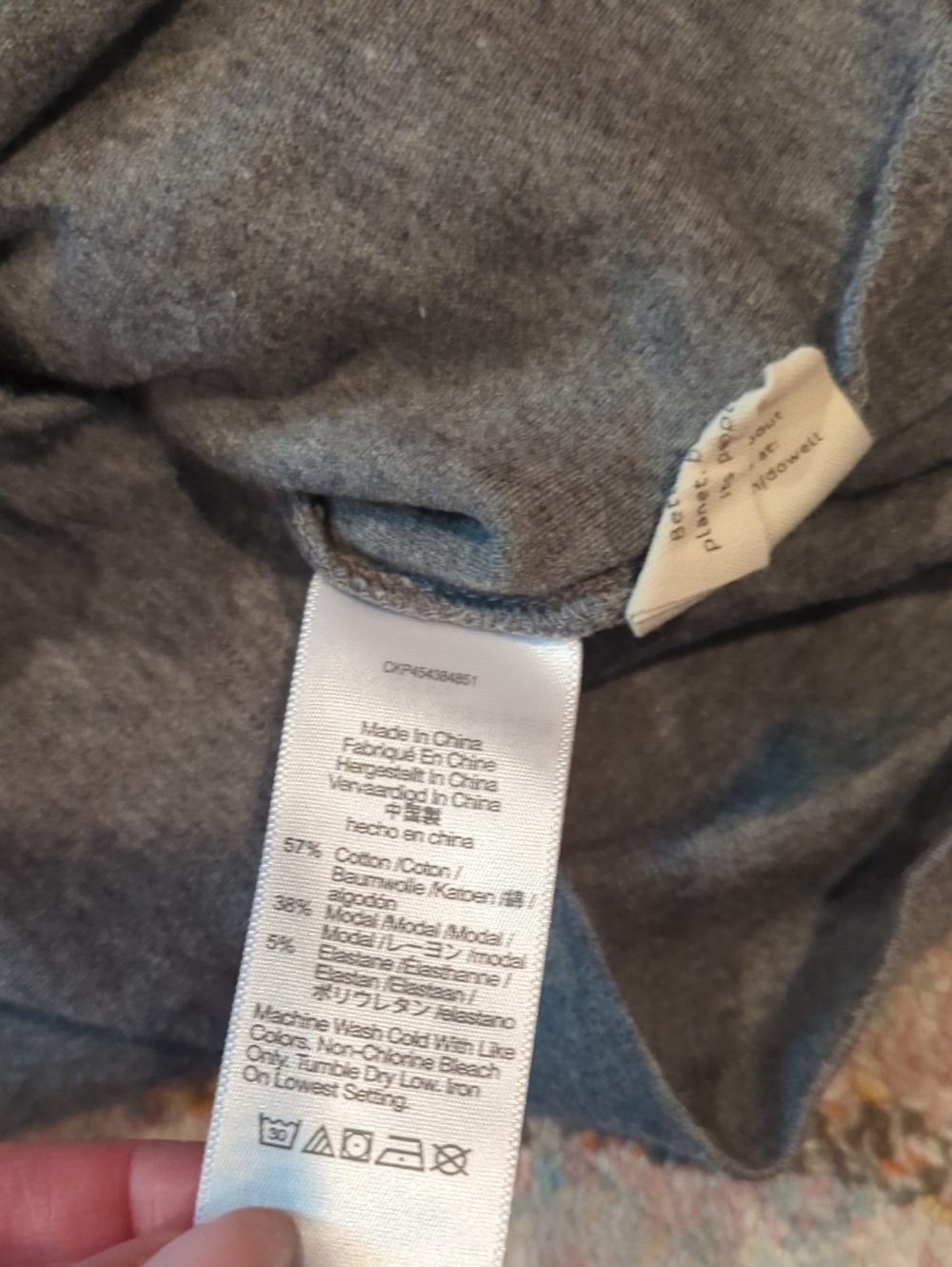 Mwl Madewell Weekend Lounger Modal Romper Gray Small Comfy Lounge V- neck - Picture 4 of 4